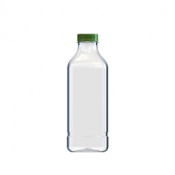 Botella 1 Litro PET Cuadrada (Caja 70 unds.)