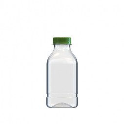 Botella 1/2 Litro PET Cuadrada (Caja 96 unds.)