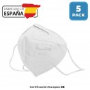 Mascarilla Protección FFP2 KN95 (Paq. 5 unid.) - FABRICADAS EN ESPAÑA -