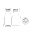Botella 250cc PET Cilindrica + Tapón - Caja/Palet