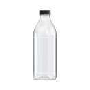 Botella 1 Litro PET Cilindrica + Tampa - Caixa/Palet