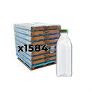 Botella 1 Litro PET Cilindrica + Tapón - Caja/Palet
