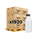 Botella 500cc PET Cilindrica + Tapón - Caja/Palet