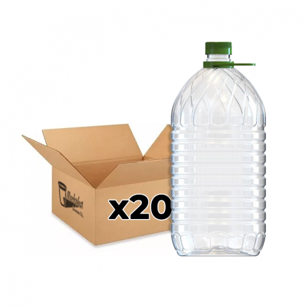 Garrafa 5 Litros PET Cilíndrica - Caja/Palet
