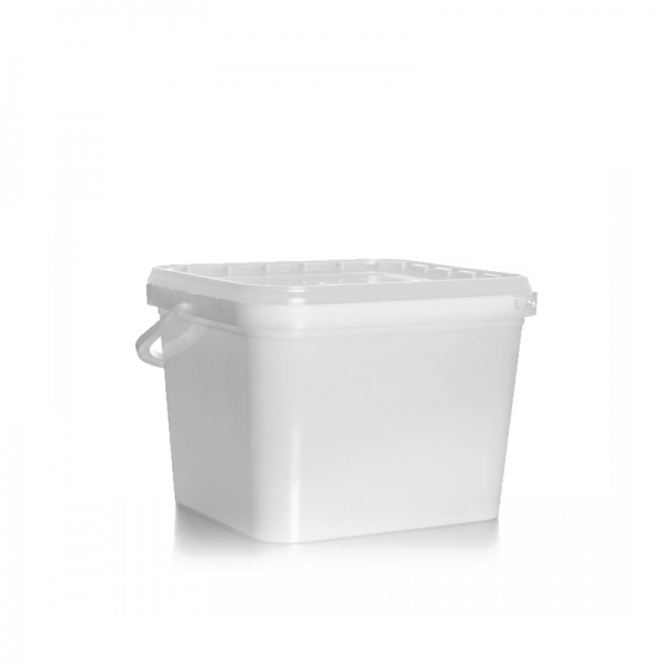 Balde Rectangular RC35 3,5 Litros Branco Caixa/Palet