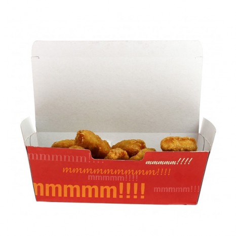 Caixa Cartón para Fritos, Patatas, Nuggets... (Pack 500 unid.)